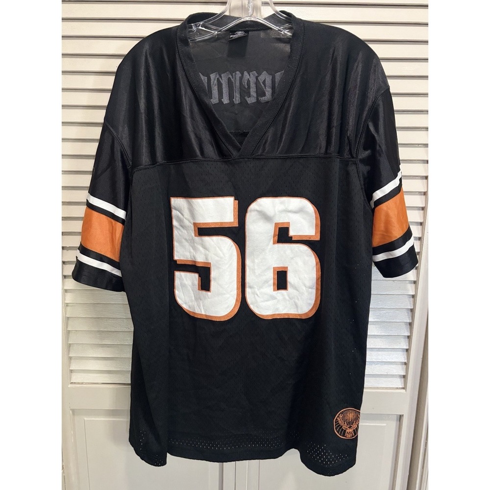 Jagermeifter Liquor Jersey V Neck Short Sleeve Size XL 56 Sports Blk/Orange